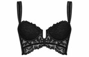 BUSTIER ELLIPSE COPA Y ARO VINTAGE NEGRO