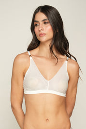 BRALETTE ELLIPSE EN TUL INVISIBLE ULTRA COMODO ALMA LIMPIA CRUDO