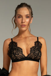 BRALETTE ENCAJE ELLIPSE NEGRO
