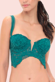 BUSTIER ELLIPSE ROMÁNTICO CON COPA Y ARO CONEXIÓN CULTURA VERDE