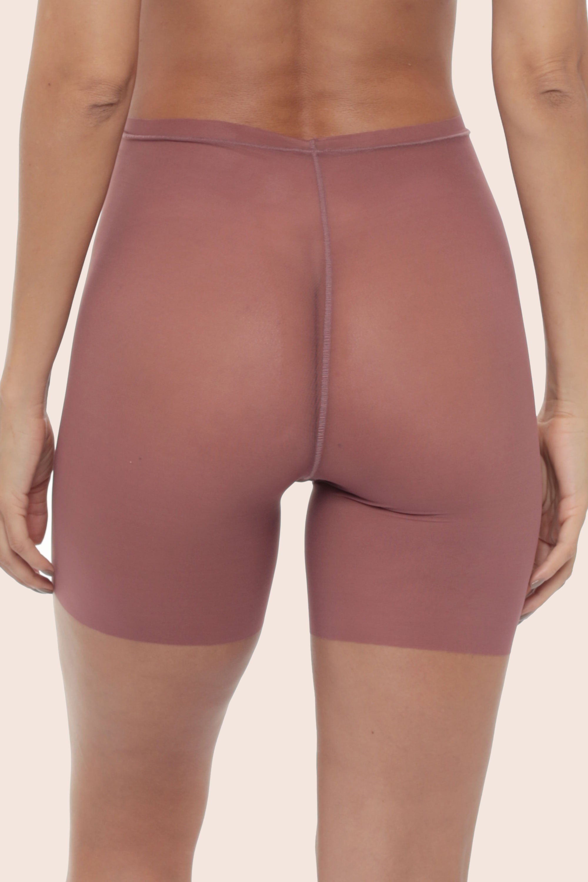 PANTY CICLISTA ELLIPSE EN TUL INVISIBLE ULTRA COMODO ALMA LIMPIA MARRON