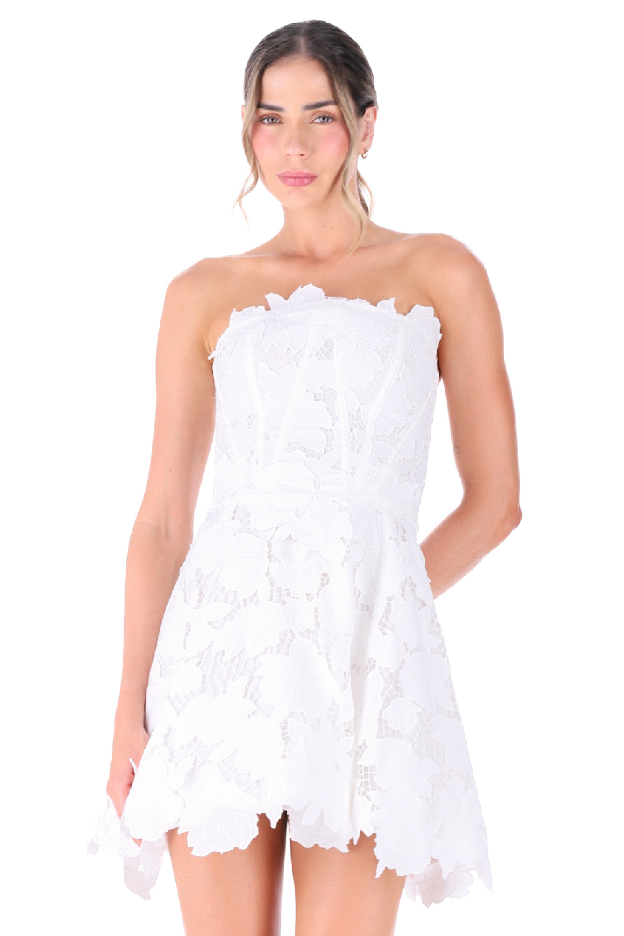 VESTIDO ELLIPSE AURA CRUDO