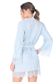 KIMONO NOVIAS ELLIPSE AURA AZUL AZUL CLARO