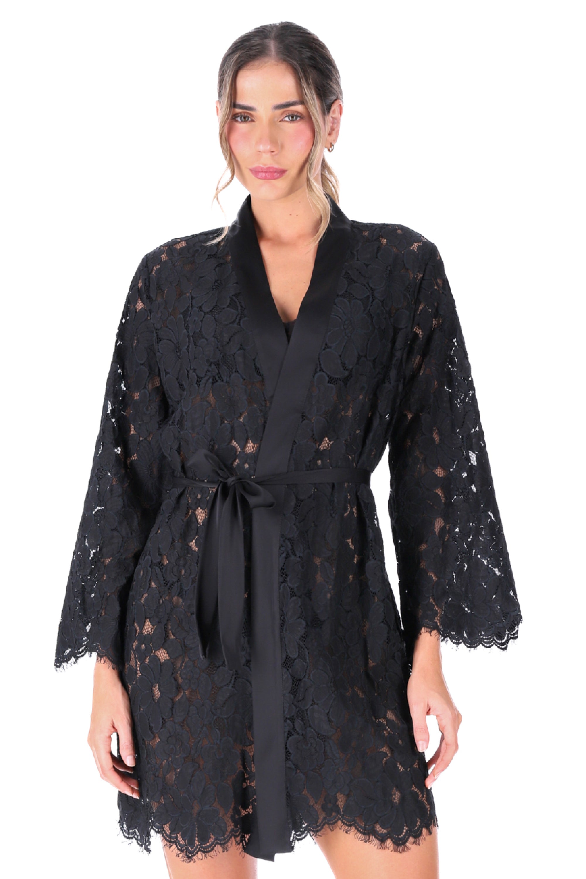 KIMONO NOVIAS ELLIPSE AURA NEGRO NEGRO