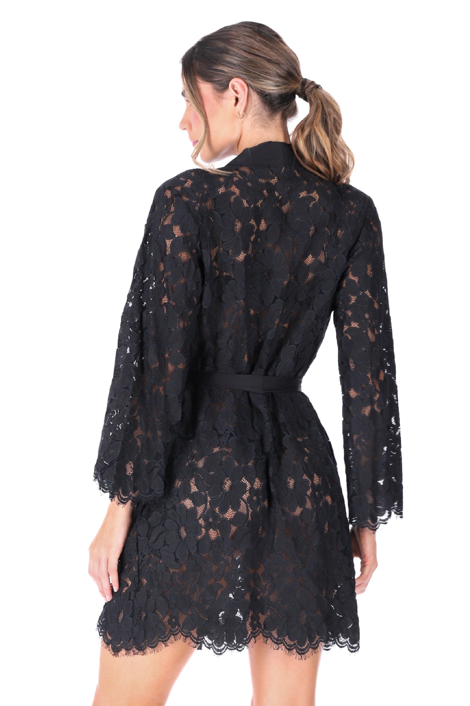 KIMONO NOVIAS ELLIPSE AURA NEGRO NEGRO