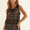 PIJAMA SHORT ELLIPSE WHISPERS NEGRO