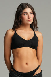 BRALETTE LISO ELLIPSE SIN ARO NI COPA TOTAL COMODIDAD 24 HORAS NEGRO
