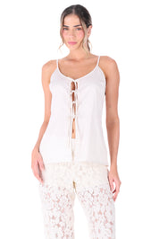 PIJAMA PANTALON ELLIPSE AURA CRUDO