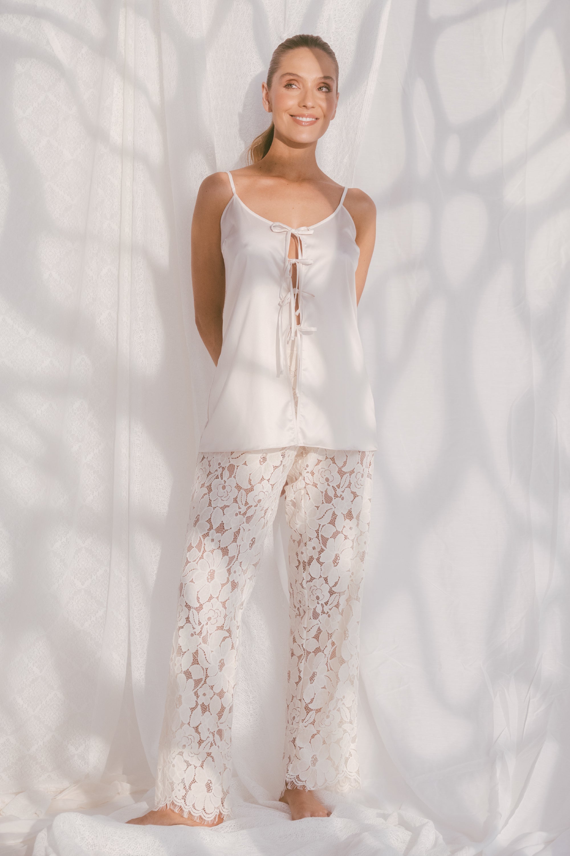 PIJAMA PANTALON ELLIPSE AURA CRUDO