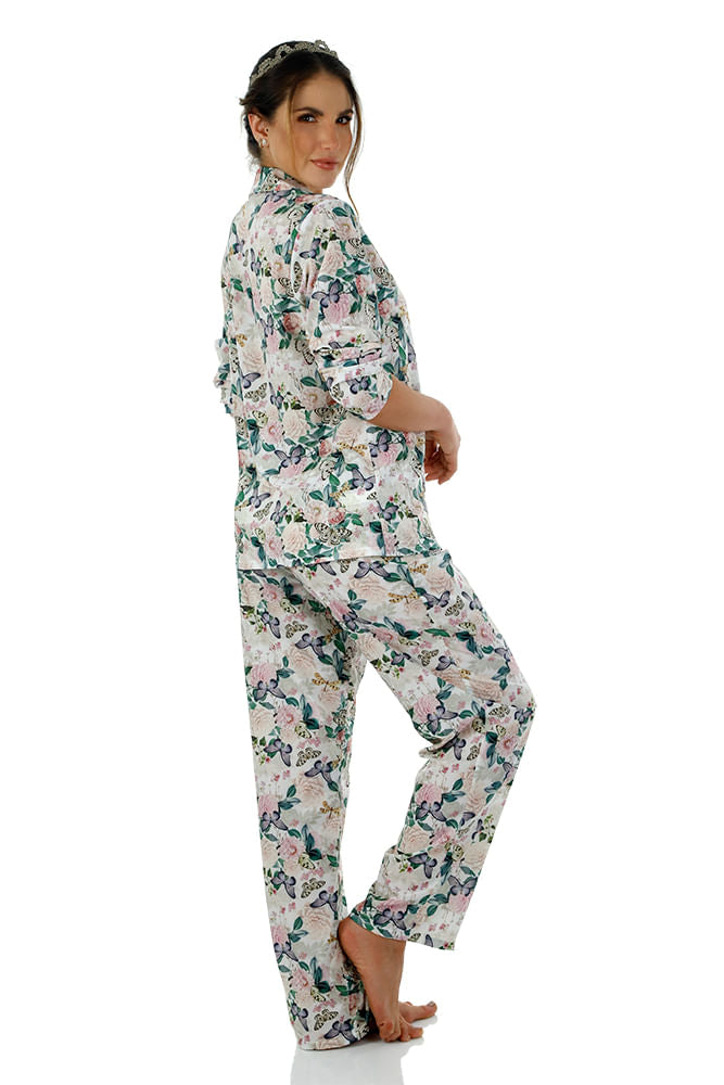 Conjunto de Pijama Mariposas estampado