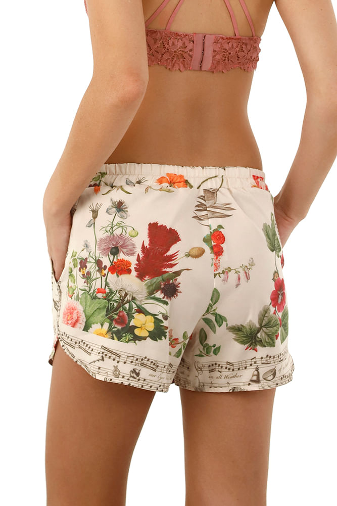 Short de Pijama  Musica Estampado