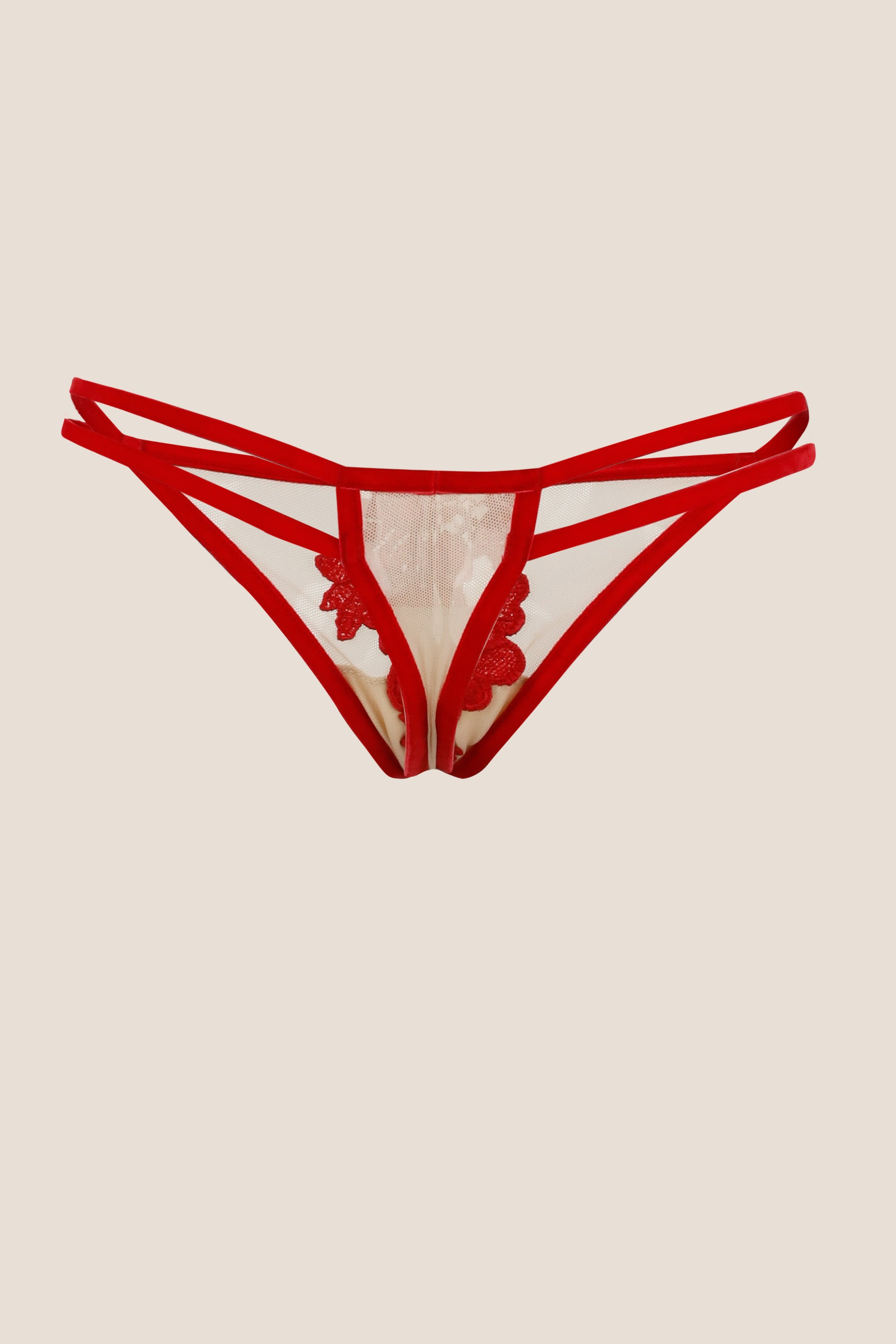 PANTY HILO ELLIPSE INVISIBLE SEXY DELUXE ROJO