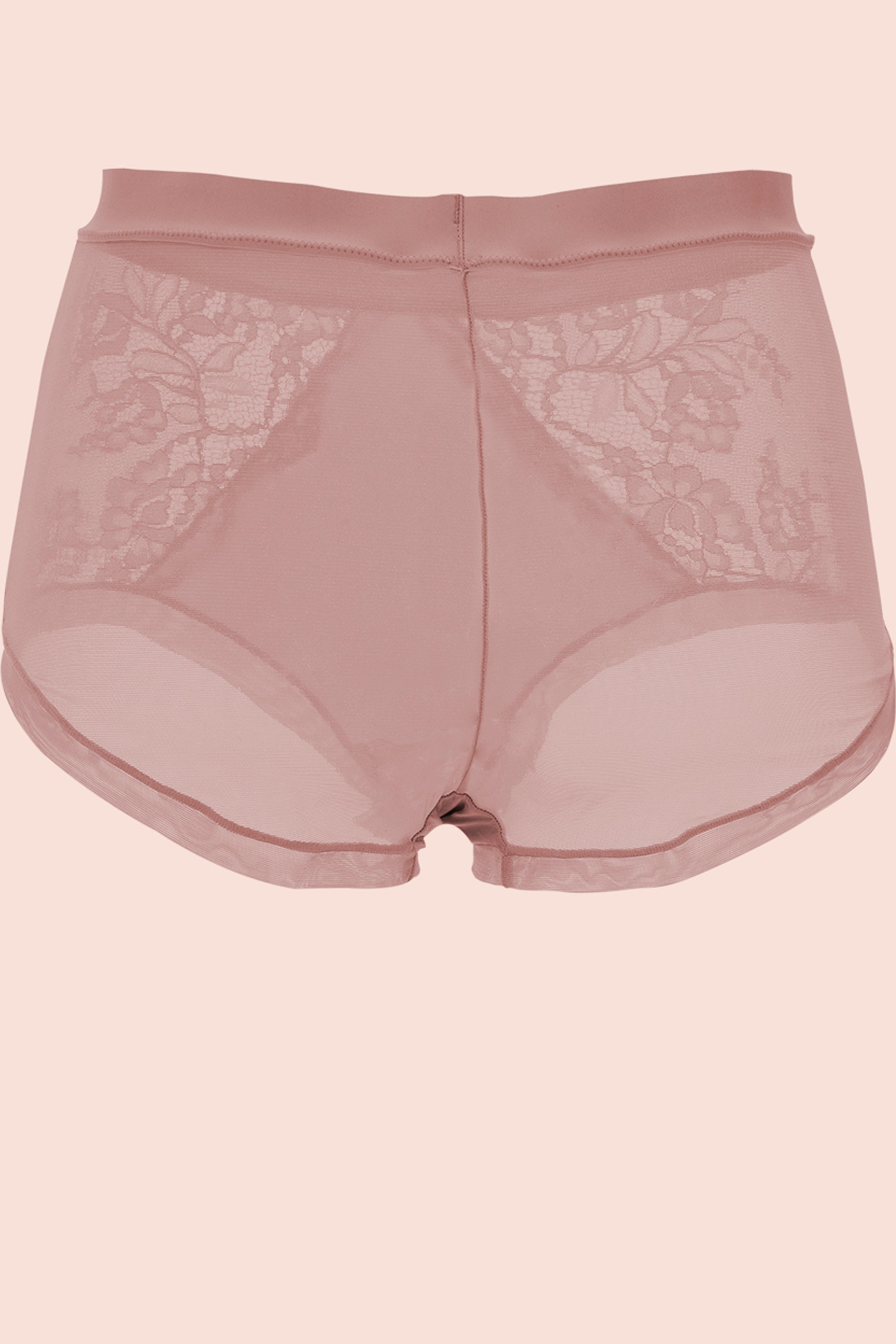 CULOTTE ALTO ELLIPSE CON ENCAJE PERSEVERANCIA PALO DE ROSA