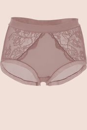 CULOTTE ALTO ELLIPSE CON ENCAJE PERSEVERANCIA PALO DE ROSA