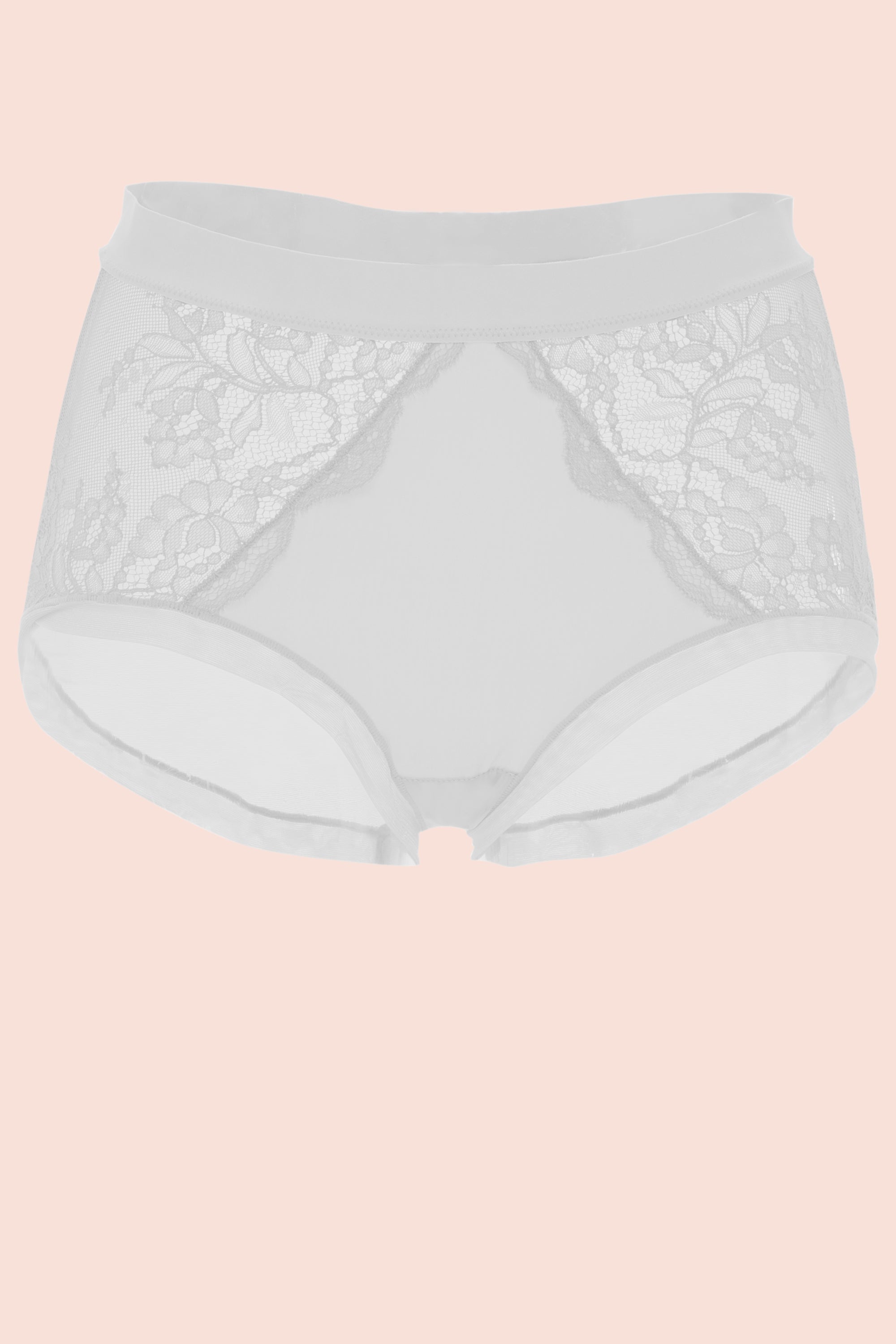 CULOTTE ALTO ELLIPSE CON ENCAJE PERSEVERANCIA CRUDO