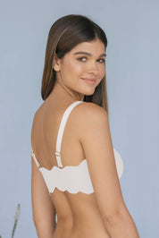 TOP ZERO ELLIPSE LISO SIN ENCAJE ULTRA COMODO CRUDO