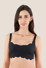TOP ZERO ELLIPSE LISO SIN ENCAJE ULTRA COMODO NEGRO