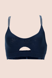 TOP BALANCE ELLIPSE LISO CON ESPALDA DEPORTIVA TOTAL COMODIDAD AZUL MEDIEVAL